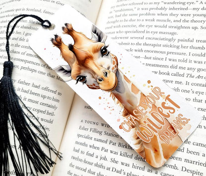 Majestic Giraffe "Chase Your Wildest Dreams" Bookmark