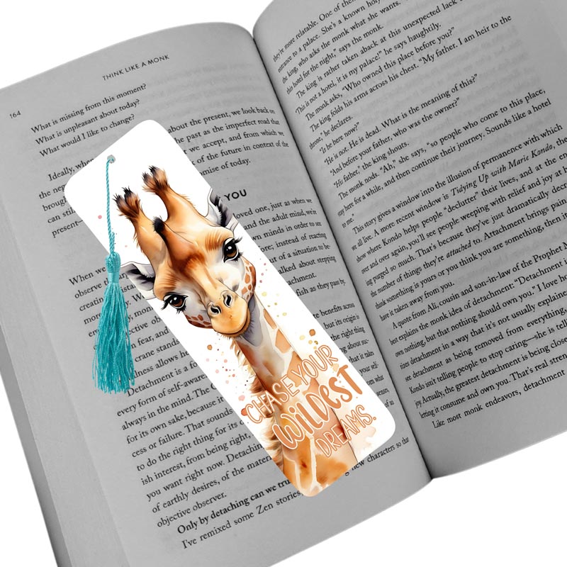 Majestic Giraffe "Chase Your Wildest Dreams" Bookmark