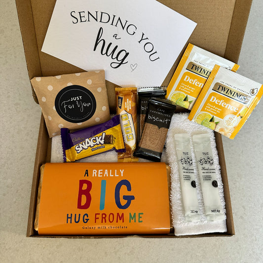 Gift for grandma UK letterbox box filled with chocolate and pamper treats