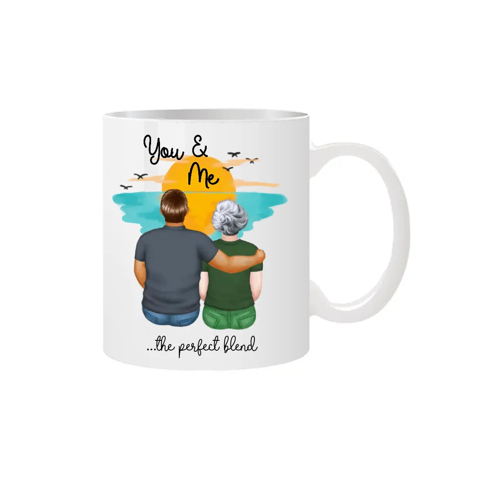 Custom anniversary couple’s mug