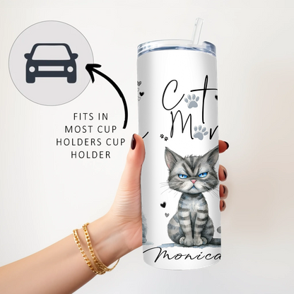 Cat aesthetic reusable bottle