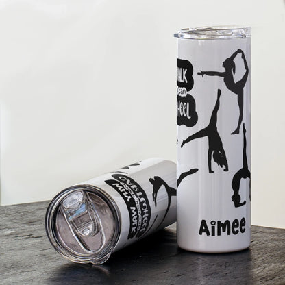 Personalised gymnast training drinks bottle