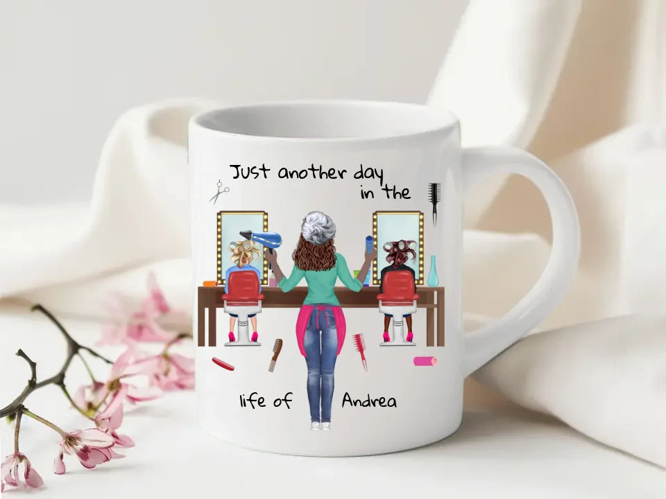 Hair Stylist Custom Mug with Name