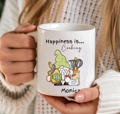 Happiness is Cooking mug for chefs