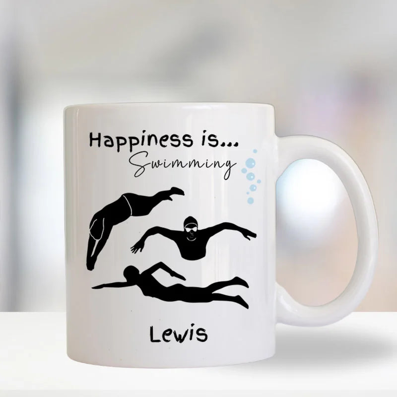 personalised swimming mug