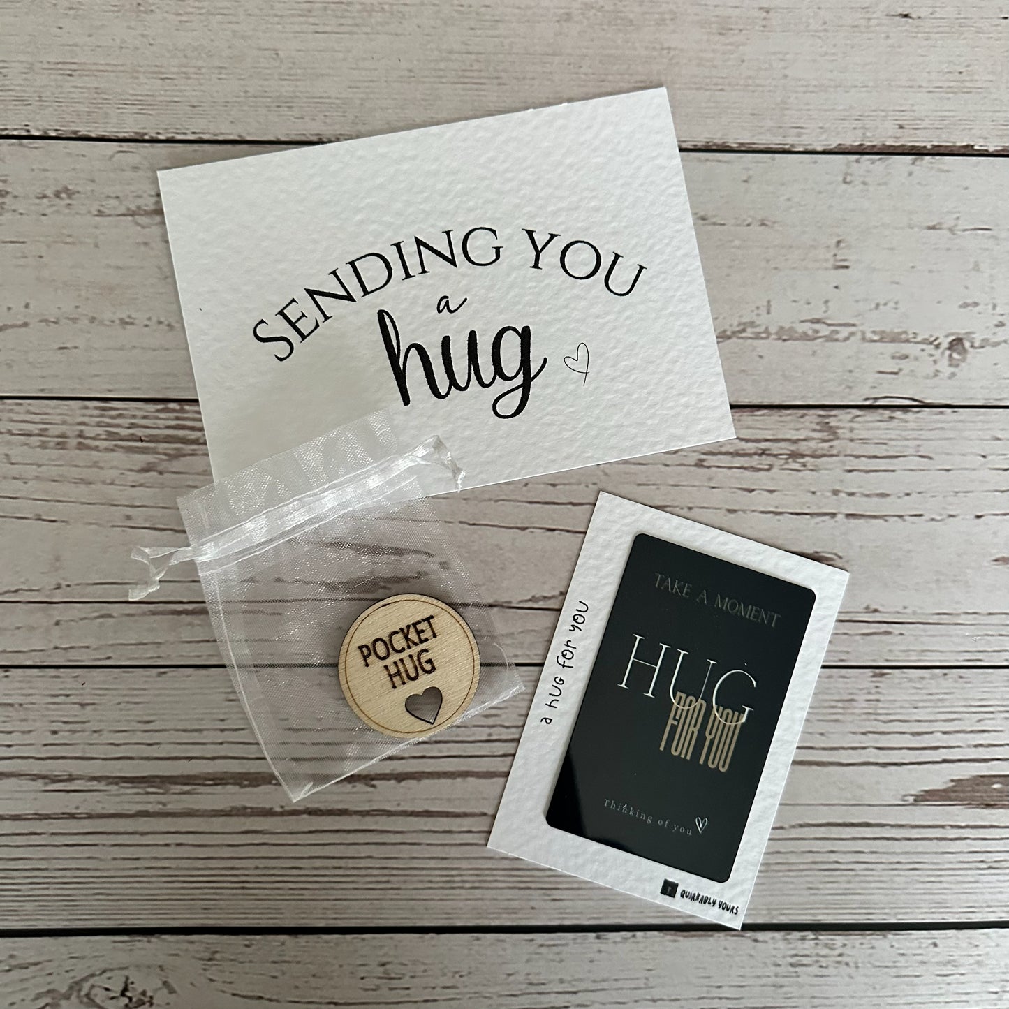 hug in a box for him