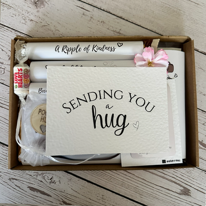 Hug Box Gift with Token and Chocolate Box | Hug in a Box Gift Set for Her Him