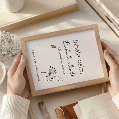 Inspirational wellbeing print gift idea
