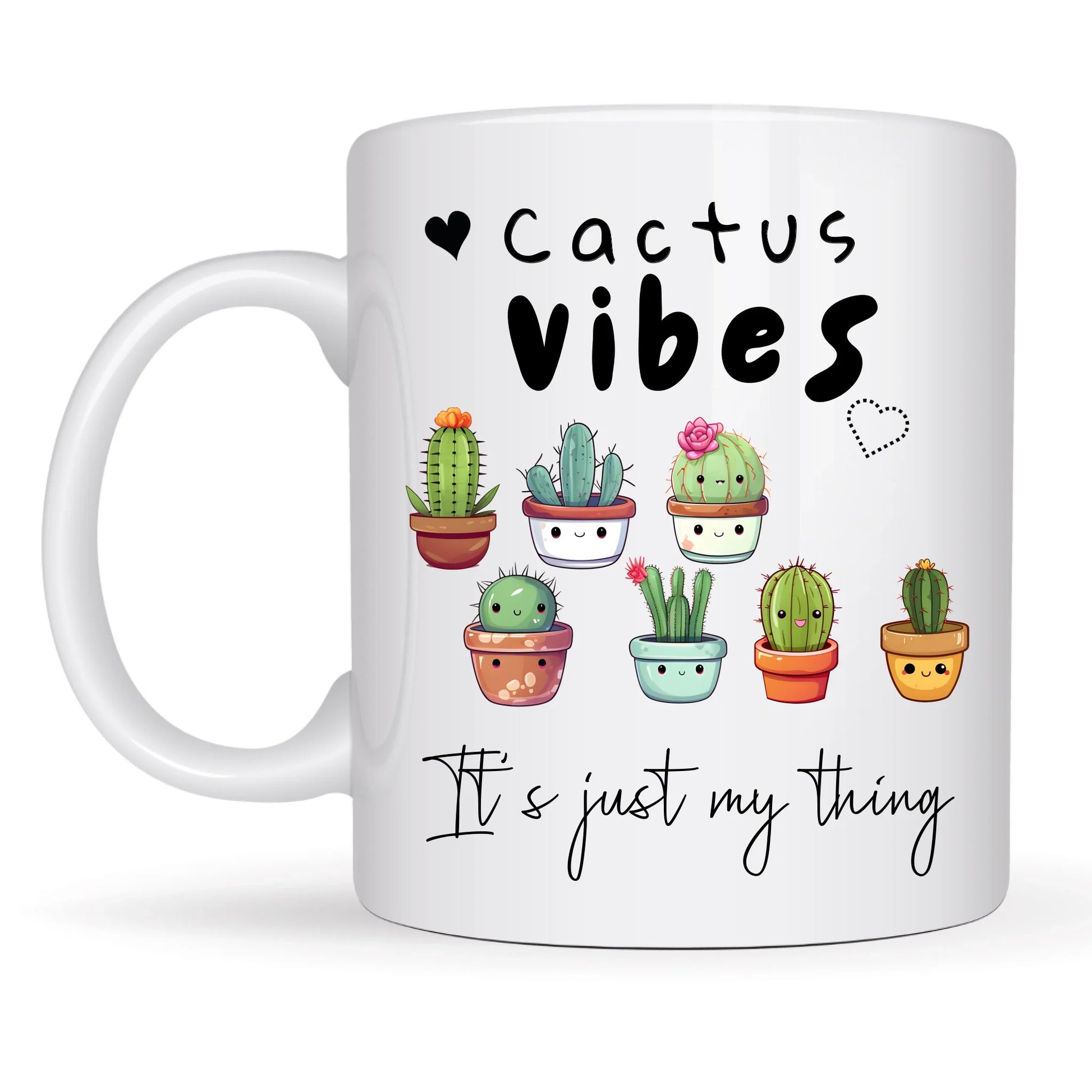 quirky succulent design mug UK