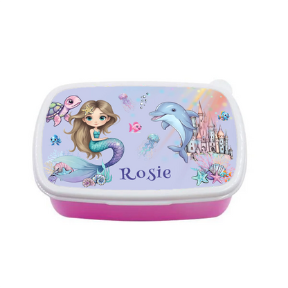Custom kids sandwich box with mermaid design
