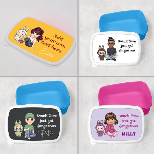 personalised labubu lunchbox for kids