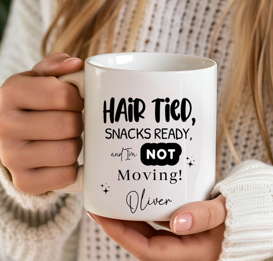 Funny snack lover gift mug for birthdays or Christmas