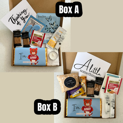Thoughtful sorry gift set designed to help make amends