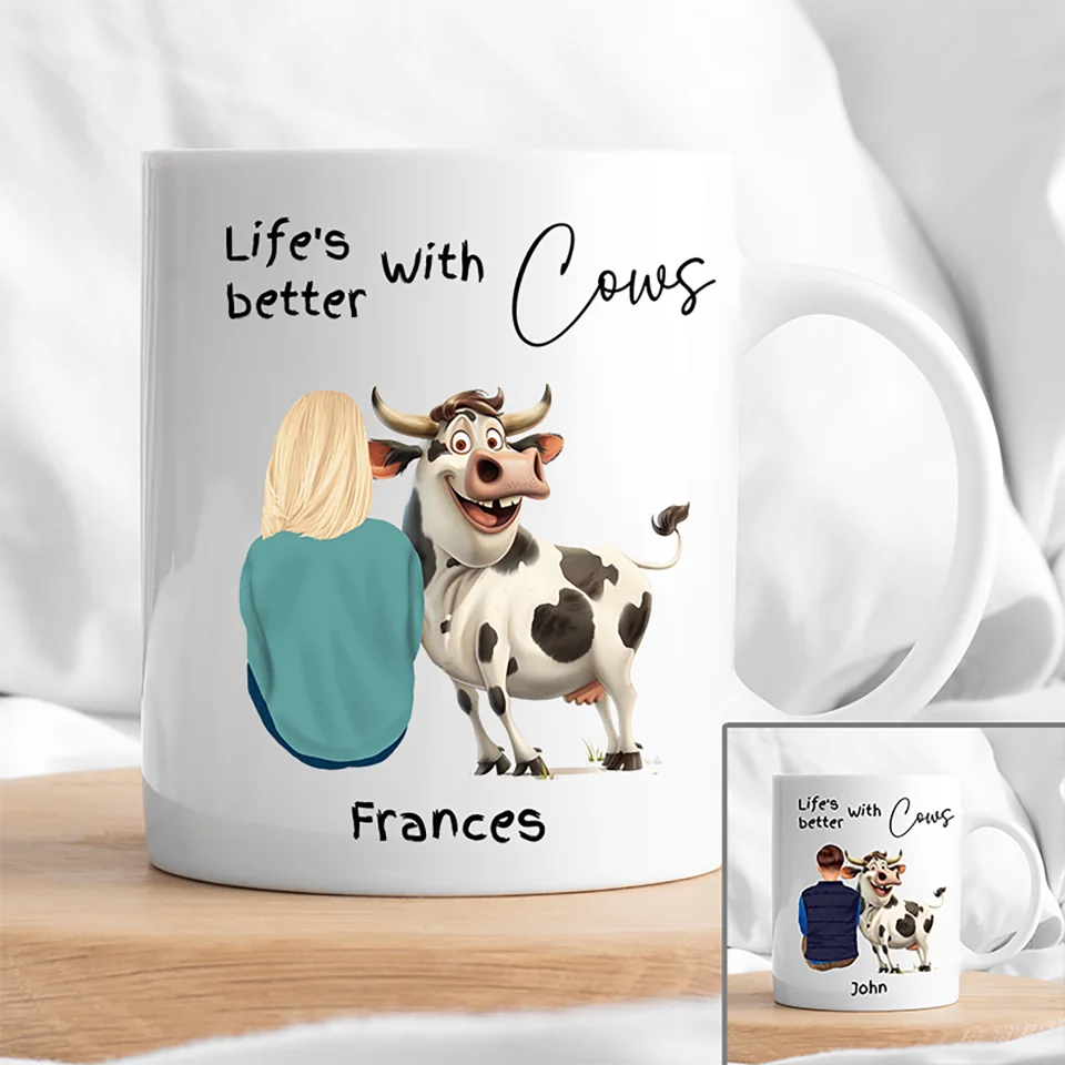 Life’s Better with Cows mug design