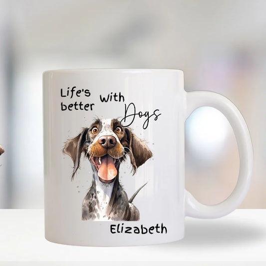 Custom dog breed mug