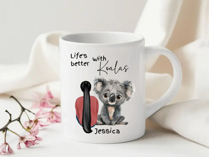 koala-themed coffee mug