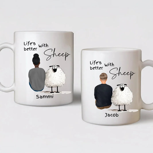 Personalised sheep mug