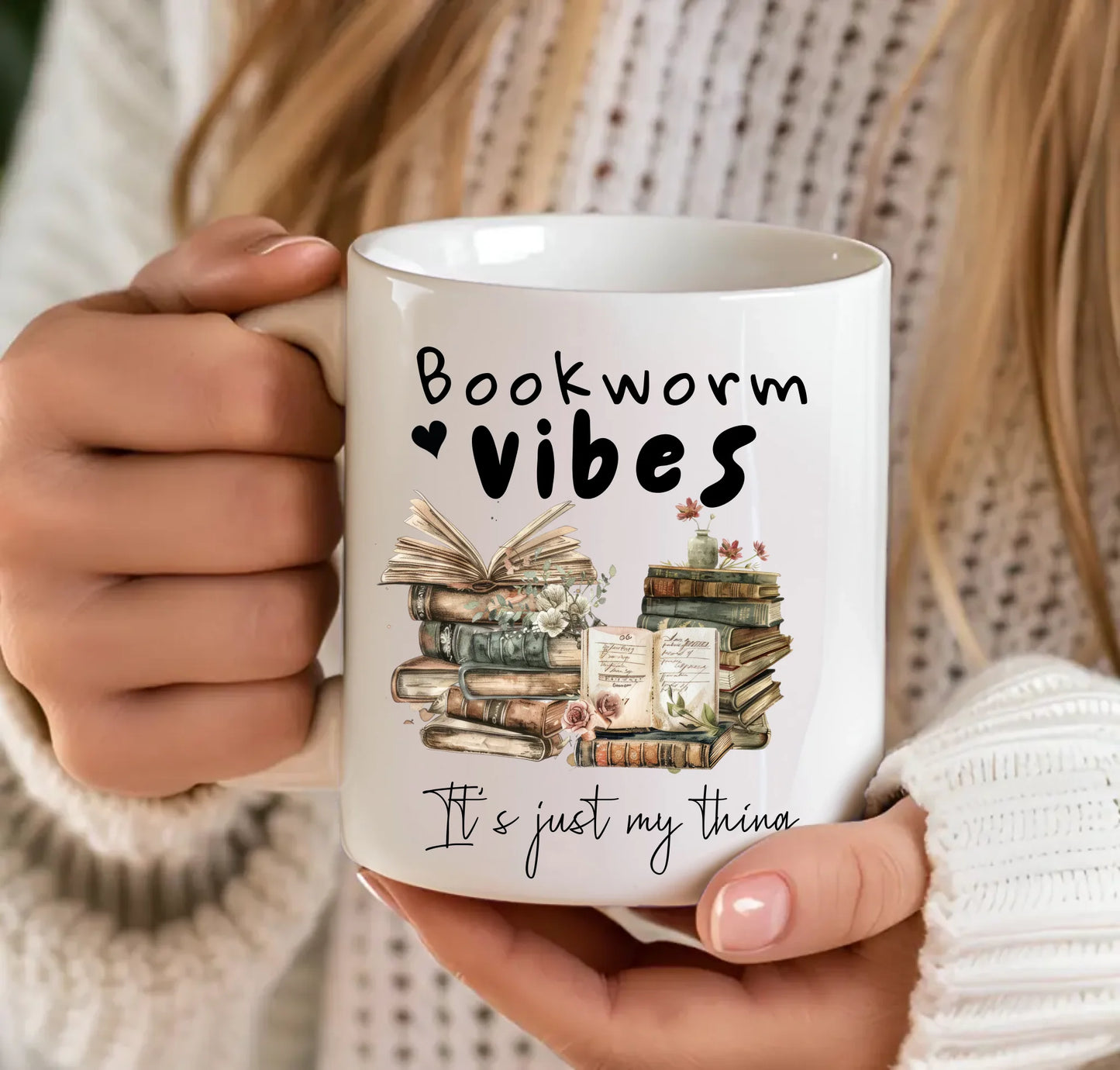 Custom reading lover mug