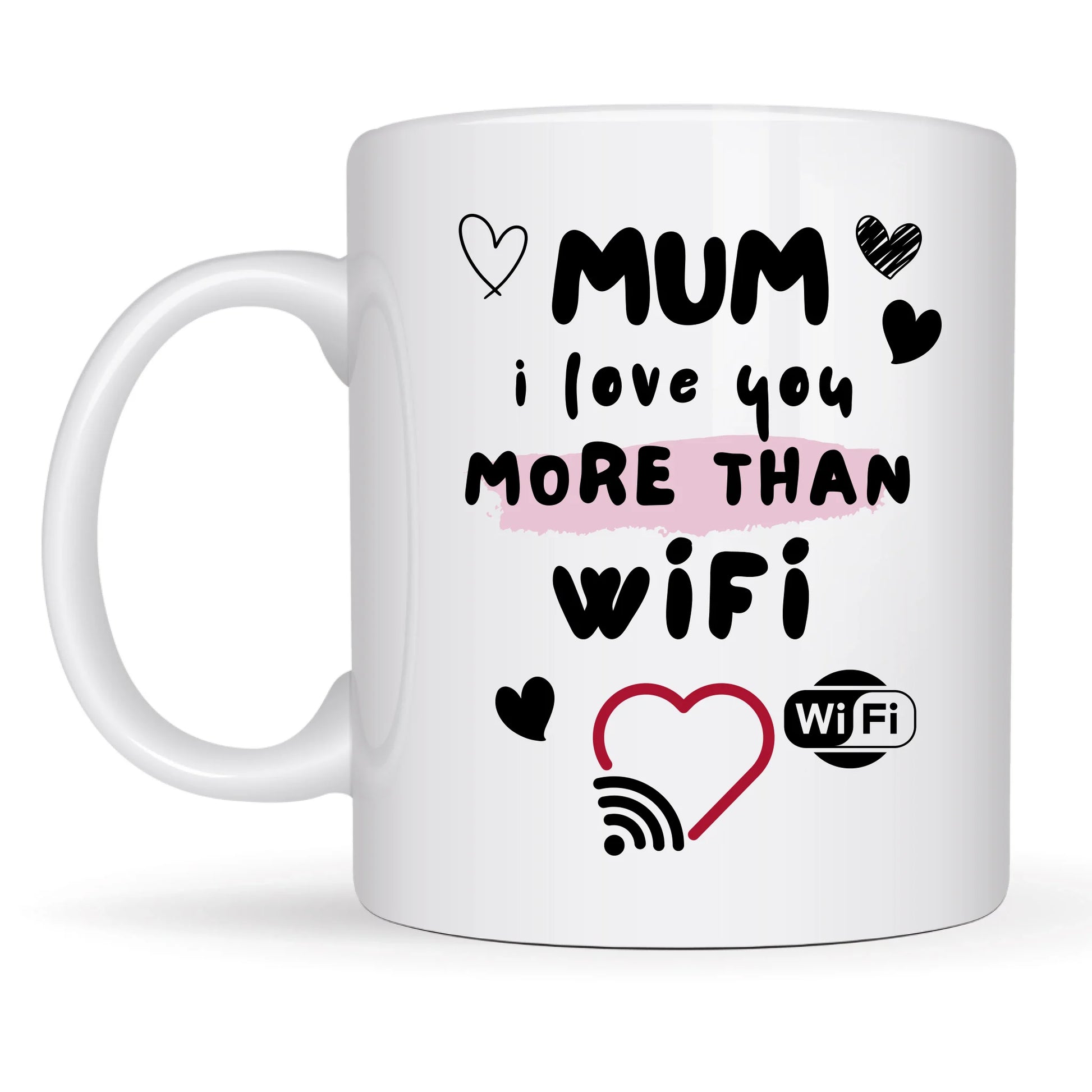 Funny mug gift for Mum with WiFi icon