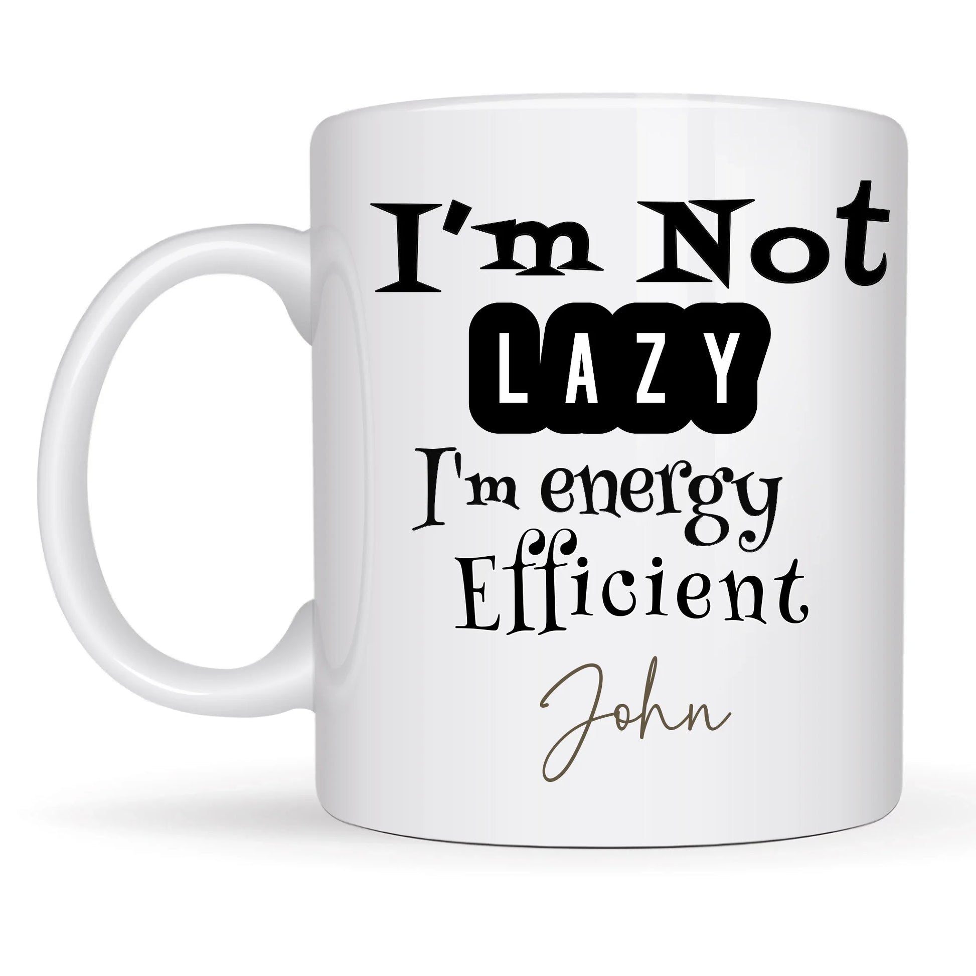 Black and white sarcastic quote mug