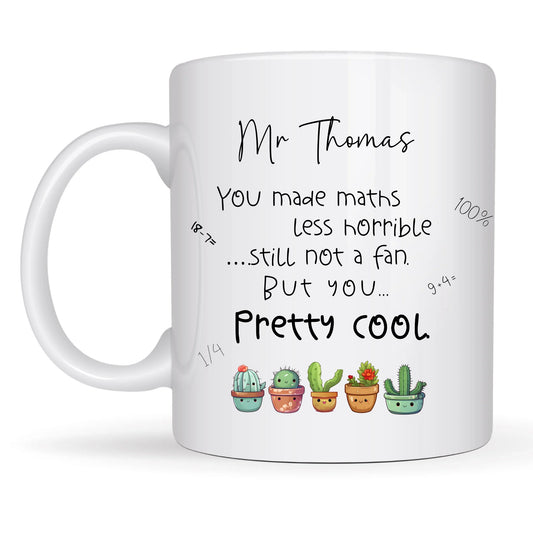 Personalised maths teacher mug