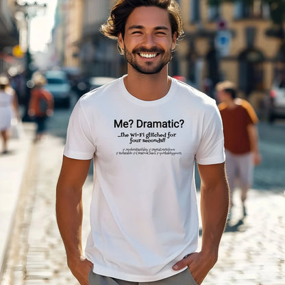 Lightweight cotton funny t-shirt for him