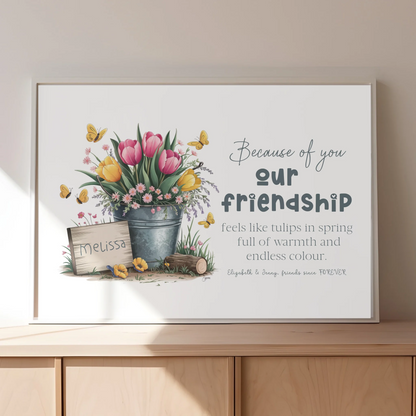 friendship quote print