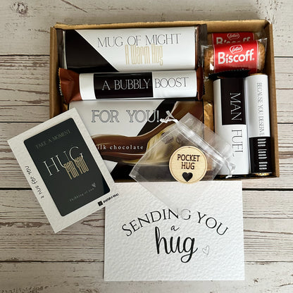 Hug box for men gift set with chocolates