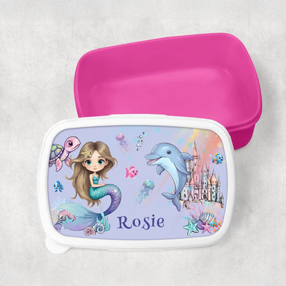 Name lunchbox for girls – mermaid design