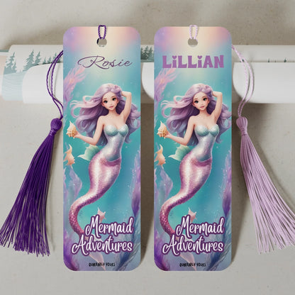 Underwater theme bookmark personalised