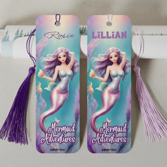 Underwater theme bookmark personalised