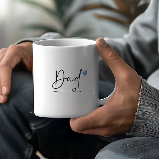 personalised script dad mug