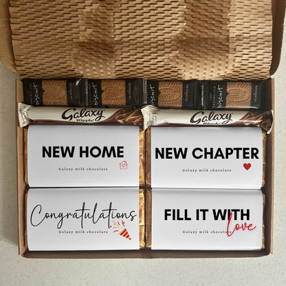Letterbox new home gift box chocolate set for couples and families