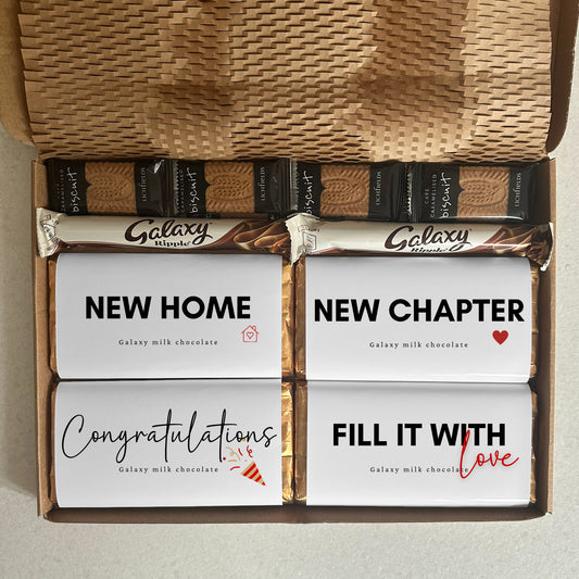 Letterbox new home gift box chocolate set for couples and families