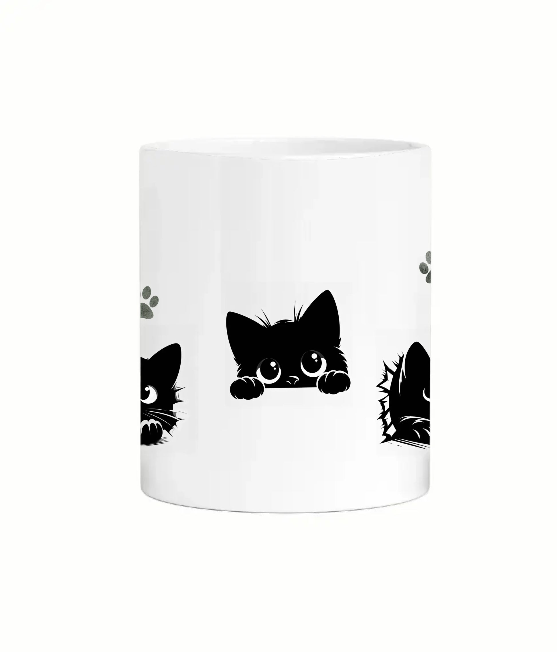 paw prints and cat mug