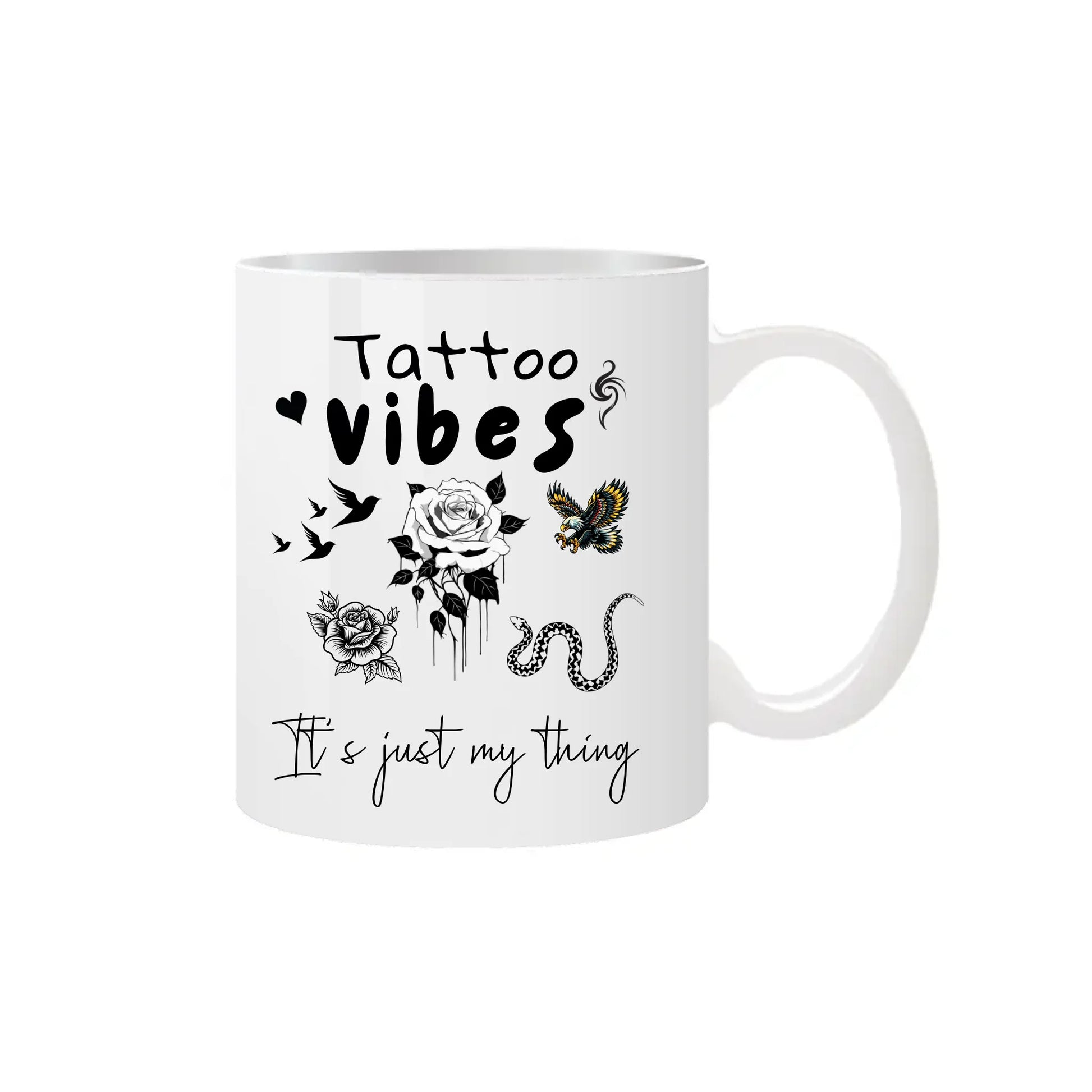 Quirky tattoo culture coffee mug