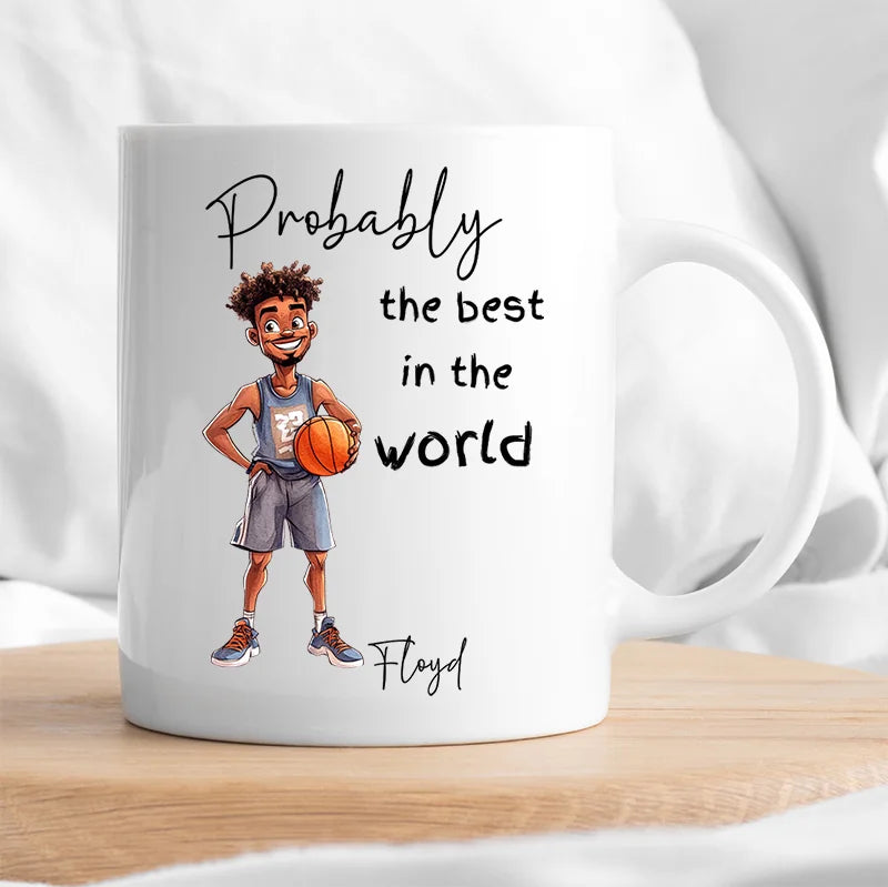 personalised probably the best basketball player mug