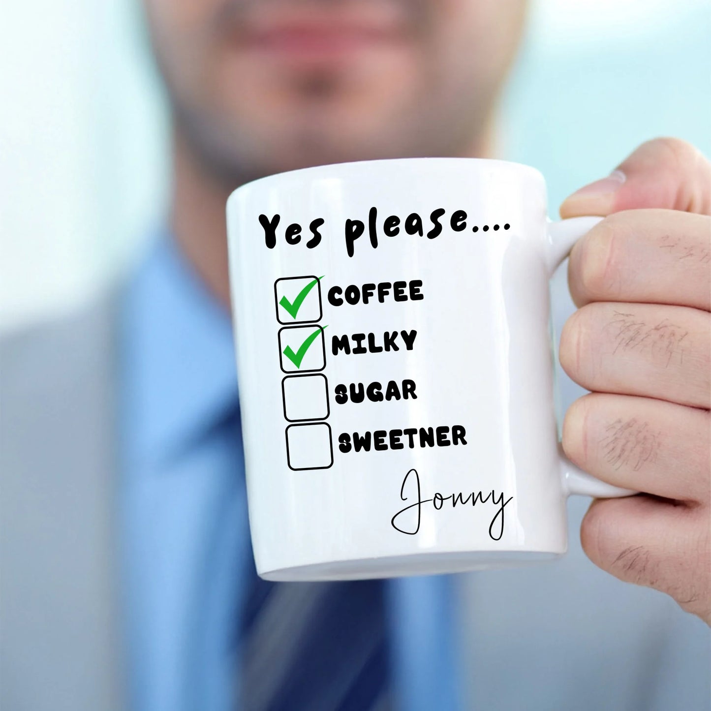 Personalised office mug for tea rounds and coffee breaks