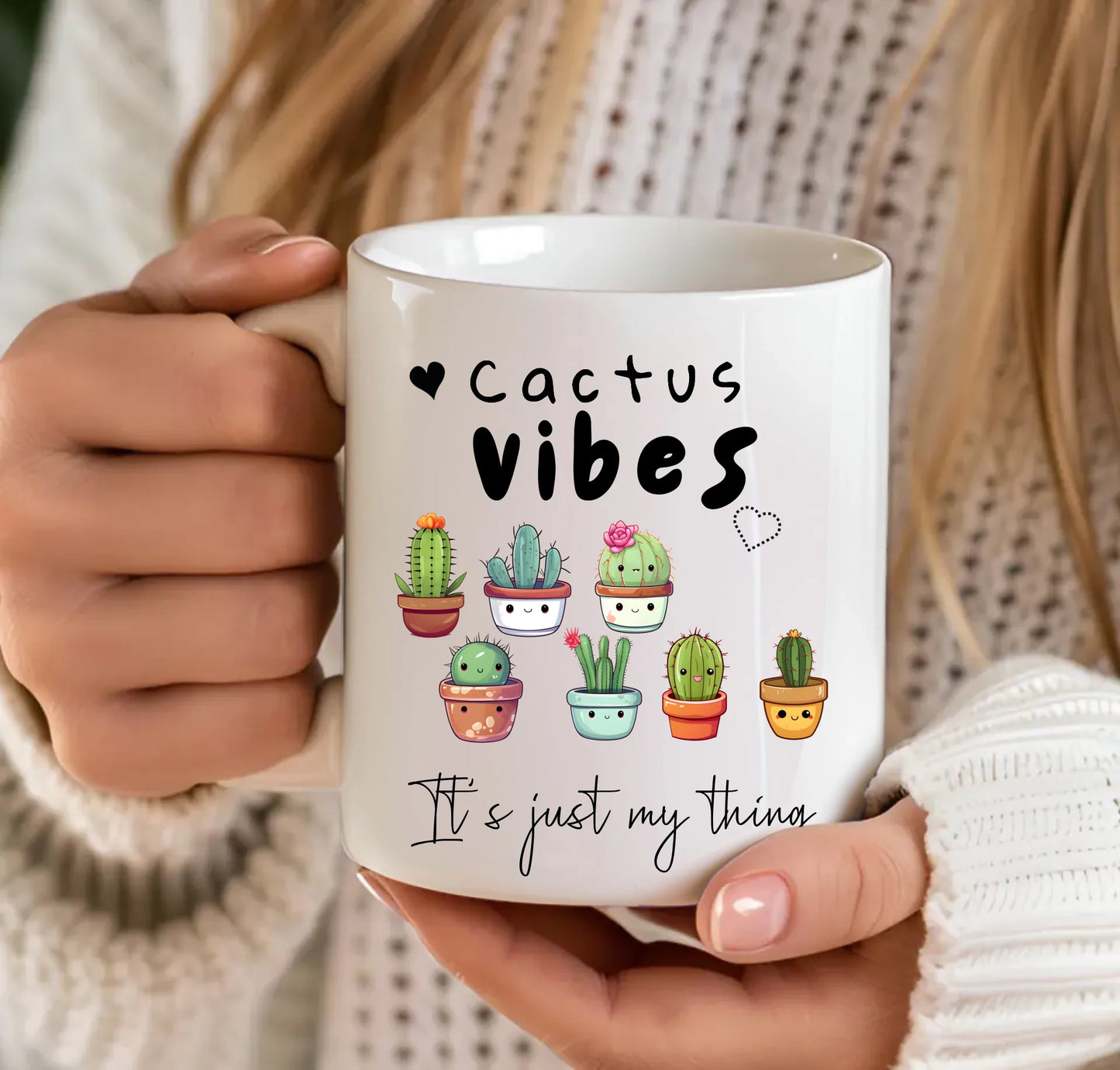 Personalised cactus mug