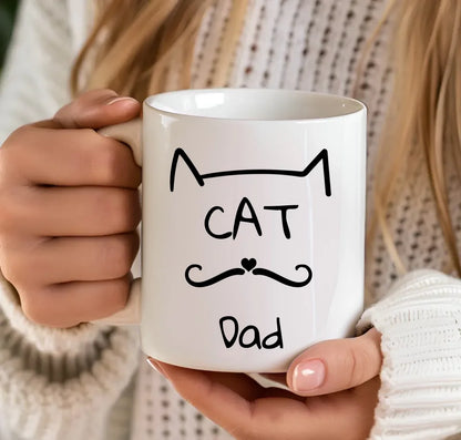 Personalised Cat Mug for Dad