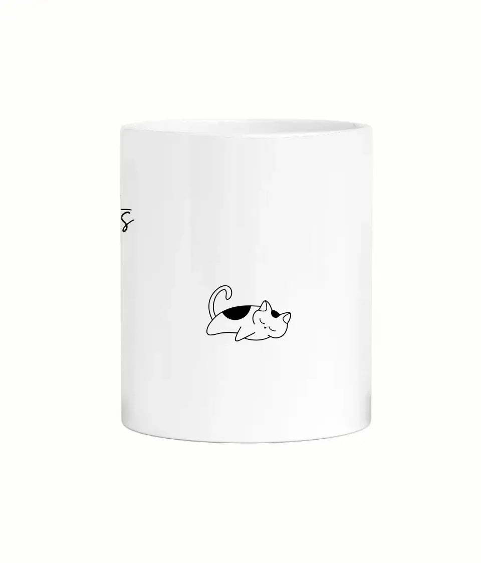 Cat lady mug with names