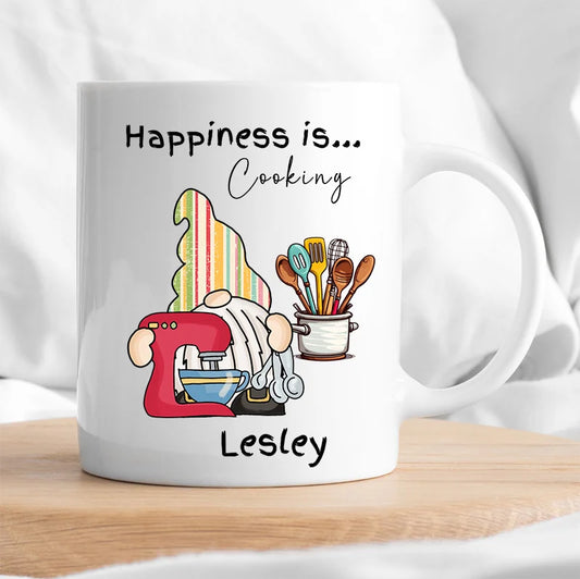 Personalised cooking mug with custom name