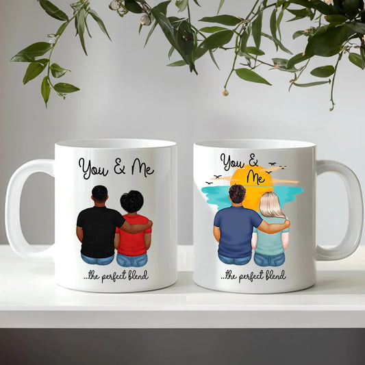 Personalised You and Me couple mug