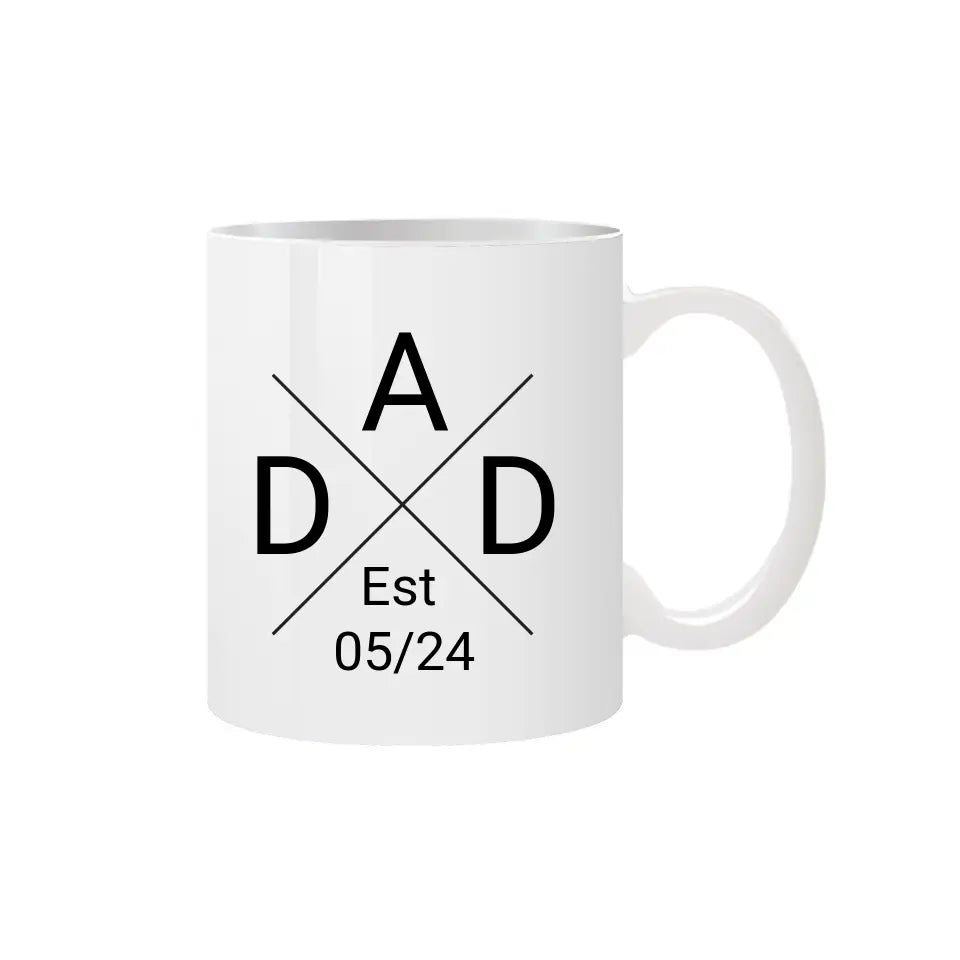 Personalised Gifts for Dad - DAD Cross Mug