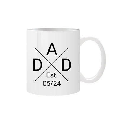 Personalised Gifts for Dad - DAD Cross Mug