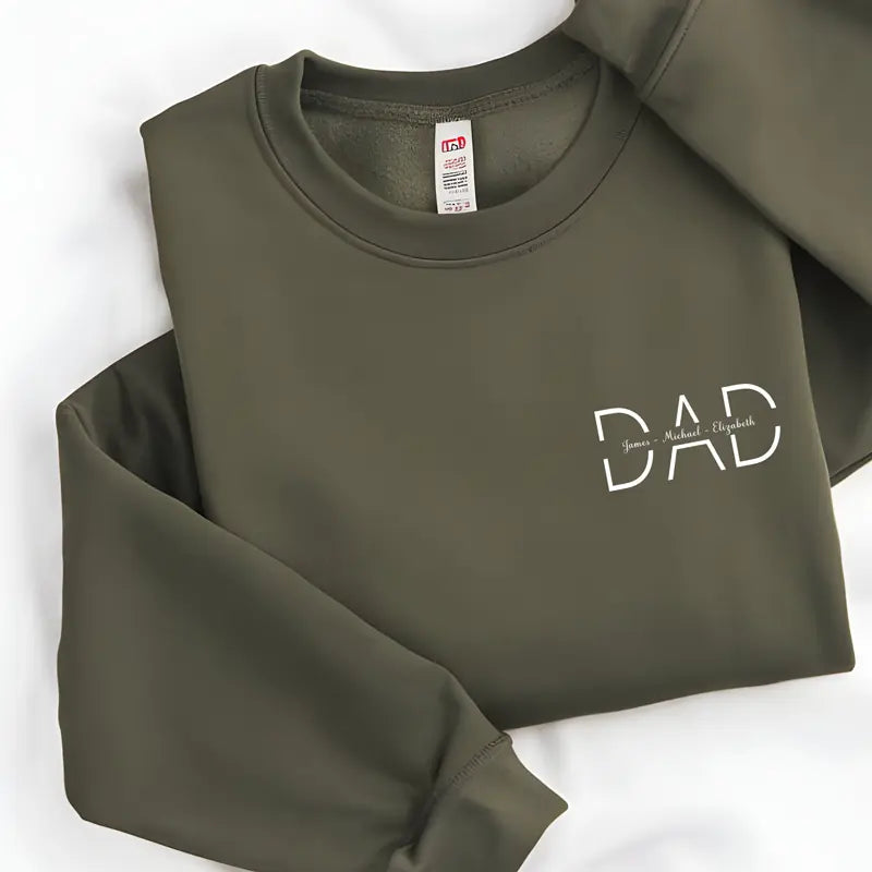 Personalised Dad Monogram sweater with Kids' Names