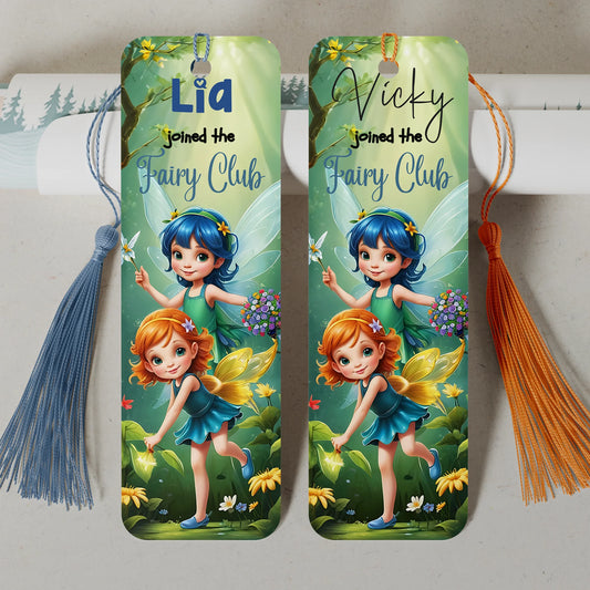 Personalised fairy bookmark for children UK