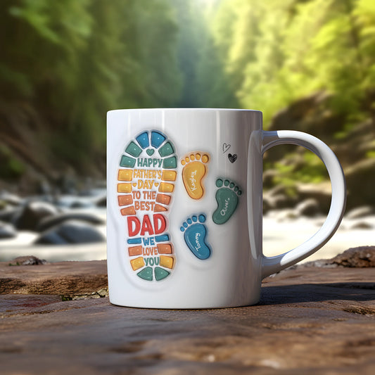 Personalised Father’s Day footprint mug
