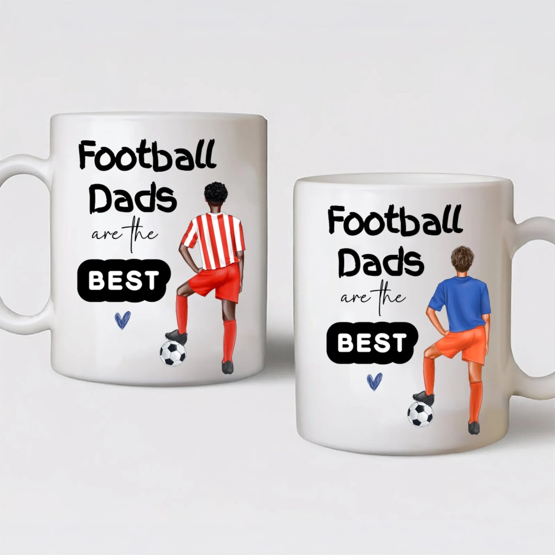 custom football mug for dad with name and message