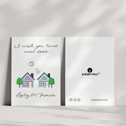 I miss you card with optional custom text